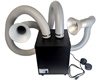 High Flow Fume Extractor, 3 Filter Stages, Low Noise (<55dB), 2 Suction Hoses, 120V AC
