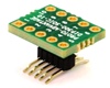 DIP-10 (0.3" width, 0.1" pitch) to SOIC-10 Wide (1.27mm pitch, 300 mil body) Adapter