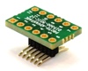 DIP-12 (0.3" width, 0.1" pitch) to SOIC-12 Wide (1.27mm pitch, 300 mil body) Adapter DIP-12 (0.3" width, 0.1" pitch) to SOIC-12 Wide (1.27mm pitch, 300 mil body) Adapter