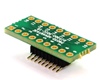 DIP-18 (0.3" width, 0.1" pitch) to SOIC-18 Narrow (1.27mm pitch, 150/200 mil body) Adapter