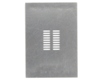 Dual Row 1mm Pitch 18-Pin Connector Stencil