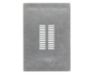 Dual Row 1mm Pitch 24-Pin Connector Stencil