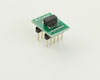 Dual Row 1.27mm Pitch 10-Pin Female Header to DIP-10 Adapter