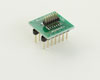 Dual Row 1.27mm Pitch 14-Pin Male Header to DIP-14 Adapter
