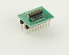 Dual Row 1.27mm Pitch 18-Pin Male Header to DIP-18 Adapter