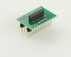 Dual Row 1.27mm Pitch 20-Pin Female Header to DIP-20 Adapter