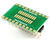 Dual Row 1.27mm Pitch 20-Pin to Dual Row 2.54mm Pitch Adapter