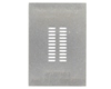 Dual Row 1.27mm Pitch 22-Pin Connector Stencil