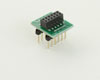 Dual Row 2.00mm Pitch 12-Pin Female Header to DIP-12 Adapter