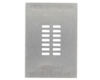 Dual Row 2mm Pitch 14-Pin Connector Stencil