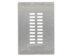 Dual Row 2mm Pitch 20-Pin Connector Stencil