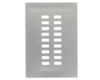 Dual Row 2.54mm Pitch 18-Pin Connector Stencil