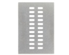 Dual Row 2.54mm Pitch 22-Pin Connector Stencil