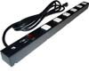 24 inch - 6 Outlet Power Strip with Surge Protector-Black