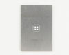 QFN-28 (0.5 mm pitch, 5 x 5 mm body, 3.1 x 3.1 mm pad) Stainless Steel Stencil
