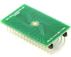 QFN-28 to DIP-32 SMT Adapter (0.45 mm pitch, 4.0 x 4.0 mm body, 2.4 x 2.4 mm pad
