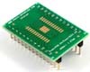PowerPAD-24/PowerSOIC-24 to DIP-28 SMT Adapter (1.27 mm pitch, 300 mil body)