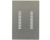 SOIC-24 (1.27 mm pitch, 15.4 x 7.5 mm body) Stainless Steel Stencil