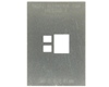 SMD-0.5 (3.81 mm pitch, 10.28 x 7.64 mm body) Stainless Steel Stencil