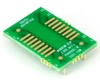 SOIC-16 to DIP-16 SMT Adapter (1.27 mm pitch, 300 mil body) Compact Series