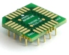 PLCC-28 to PGA-28 Pin 1 In SMT Adapter (50 mils / 1.27 mm pitch) Compact Series