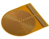 Electrode Flexible PCB, with 15x15mm Round Pad Area, Tight Trace/Space, Across (Compact) Surface Mount Pad Direction, ENIG