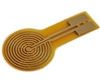 Electrode Flexible PCB, with 10x10mm Round Pad Area, Tight Trace/Space, Long Surface Mount Pad Direction, ENIG