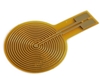 Electrode Flexible PCB, with 15x15mm Round Pad Area, Tight Trace/Space, Long Surface Mount Pad Direction, ENIG