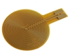 Electrode Flexible PCB, with 20x20mm Round Pad Area, Tight Trace/Space, Long Surface Mount Pad Direction, ENIG
