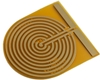 Electrode Flexible PCB, with 20x20mm Round Pad Area, Wide Trace/Space, Across (Compact) Surface Mount Pad Direction, ENIG