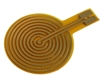 Electrode Flexible PCB, with 20x20mm Round Pad Area, Wide Trace/Space, Long Surface Mount Pad Direction, ENIG