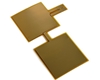 Electrode Flexible PCB, with 20x20mm Square Pad Area, Parallel Plates, Long Surface Mount Pad Direction, ENIG