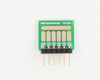 SOT-23, 3mm and 4mm inductor adapter, common trace -  6 pin